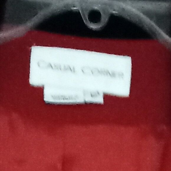 Casual Corner Red Jacket and Skirt Set - Picture 8 of 12